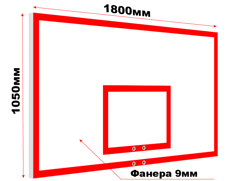 Щит баскетбольный размеры чертеж